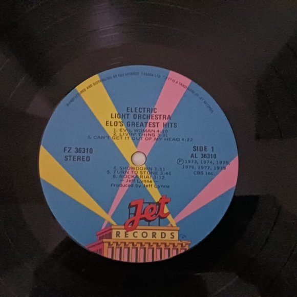 Vintage Electric Light Orchestra (ELO) Greatest Hits vinyl record, 1979 original - Picture 9 of 11